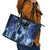 Native American Wolf And Eagle Leather Tote Bag Thunder Style