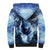 Native American Wolf And Eagle Sherpa Hoodie Thunder Style