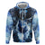 Native American Wolf And Eagle Zip Hoodie Thunder Style