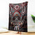 Native American Indian Warrior Skull Blanket