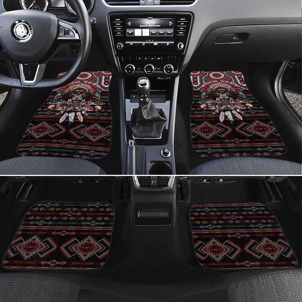 Native American Indian Warrior Skull Car Mats - Wonder Print Shop