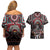 Native American Indian Warrior Skull Couples Matching Off Shoulder Short Dress and Hawaiian Shirt - Wonder Print Shop