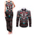 Native American Indian Warrior Skull Couples Matching Tank Maxi Dress and Long Sleeve Button Shirt