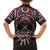 Native American Indian Warrior Skull Family Matching Long Sleeve Bodycon Dress and Hawaiian Shirt