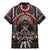 Native American Indian Warrior Skull Family Matching Mermaid Dress and Hawaiian Shirt