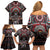 Native American Indian Warrior Skull Family Matching Off Shoulder Short Dress and Hawaiian Shirt - Wonder Print Shop