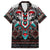 Native American Indian Warrior Skull Family Matching Puletasi and Hawaiian Shirt - Wonder Print Shop