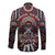 Native American Indian Warrior Skull Long Sleeve Button Shirt - Wonder Print Shop