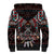 Native American Indian Warrior Skull Sherpa Hoodie