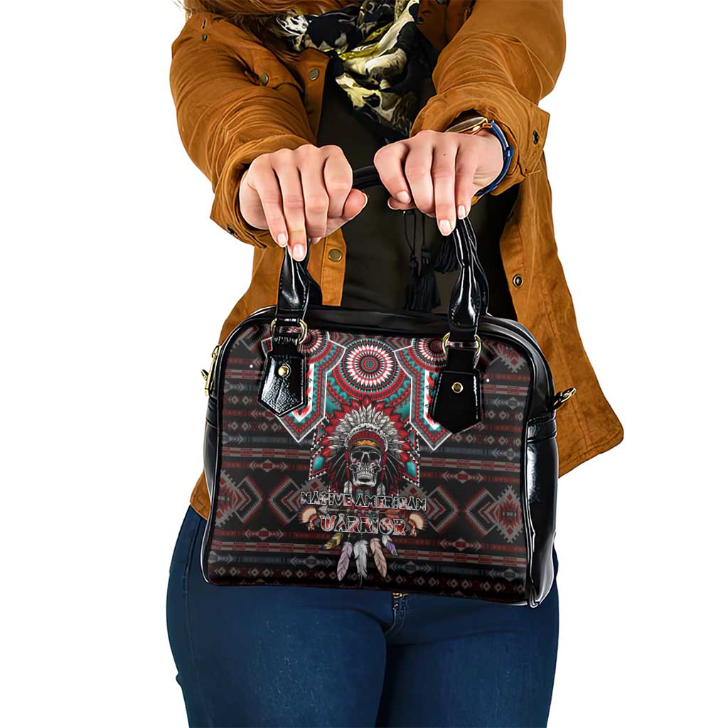 Native American Indian Warrior Skull Shoulder Handbag