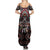 Native American Indian Warrior Skull Summer Maxi Dress