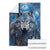 Beautiful Native American Wolf Blanket Galaxy Art