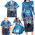 Beautiful Native American Wolf Family Matching Long Sleeve Bodycon Dress and Hawaiian Shirt Galaxy Art