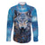 Beautiful Native American Wolf Family Matching Long Sleeve Bodycon Dress and Hawaiian Shirt Galaxy Art