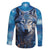 Beautiful Native American Wolf Family Matching Long Sleeve Bodycon Dress and Hawaiian Shirt Galaxy Art