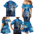 Beautiful Native American Wolf Family Matching Mermaid Dress and Hawaiian Shirt Galaxy Art