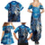 Beautiful Native American Wolf Family Matching Summer Maxi Dress and Hawaiian Shirt Galaxy Art