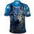 Beautiful Native American Wolf Polo Shirt Galaxy Art