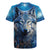 Beautiful Native American Wolf Rugby Jersey Galaxy Art - Wonder Print Shop