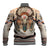 Native American Baseball Jacket Buffalo Skull - Wonder Print Shop