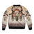 Native American Bomber Jacket Buffalo Skull - Wonder Print Shop