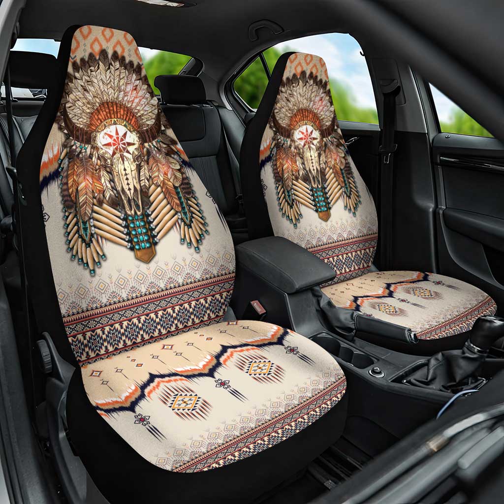 Native American Car Seat Cover Buffalo Skull - Wonder Print Shop