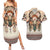 Native American Couples Matching Summer Maxi Dress and Hawaiian Shirt Buffalo Skull