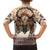 Native American Family Matching Long Sleeve Bodycon Dress and Hawaiian Shirt Buffalo Skull