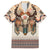 Native American Family Matching Long Sleeve Bodycon Dress and Hawaiian Shirt Buffalo Skull