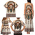 Native American Family Matching Tank Maxi Dress and Hawaiian Shirt Buffalo Skull