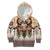 Native American Kid Hoodie Buffalo Skull - Wonder Print Shop