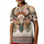 Native American Kid Polo Shirt Buffalo Skull - Wonder Print Shop