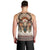 Native American Men Tank Top Buffalo Skull