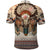 Native American Polo Shirt Buffalo Skull