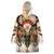 Native American Wearable Blanket Hoodie Buffalo Skull