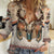 Native American Women Casual Shirt Buffalo Skull