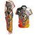 Four Directions Native American Couples Matching Tank Maxi Dress and Hawaiian Shirt