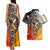 Four Directions Native American Couples Matching Tank Maxi Dress and Hawaiian Shirt