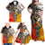 Four Directions Native American Family Matching Off Shoulder Maxi Dress and Hawaiian Shirt