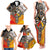 Four Directions Native American Family Matching Tank Maxi Dress and Hawaiian Shirt