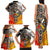 Four Directions Native American Family Matching Tank Maxi Dress and Hawaiian Shirt