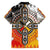 Four Directions Native American Family Matching Tank Maxi Dress and Hawaiian Shirt