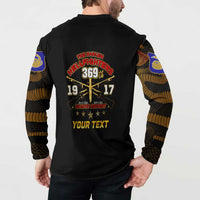 Harlem Hellfighters—First To Fight, First To Lead Button Sweatshirt - Wonder Print Shop