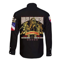 At The Front, Always Long Sleeve Button Shirt - Wonder Print Shop