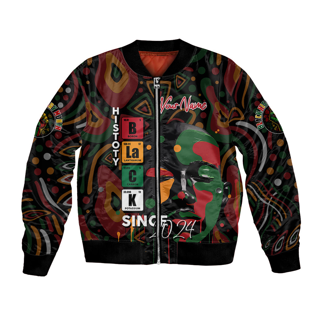 Personalized Black History Month Bomber Jacket Since 2024 Chemistry Style - Wonder Print Shop