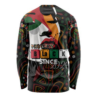 Unisex long-sleeve shirt, black with front chemistry design, 'HISTORY' and 'Since 2024' text.