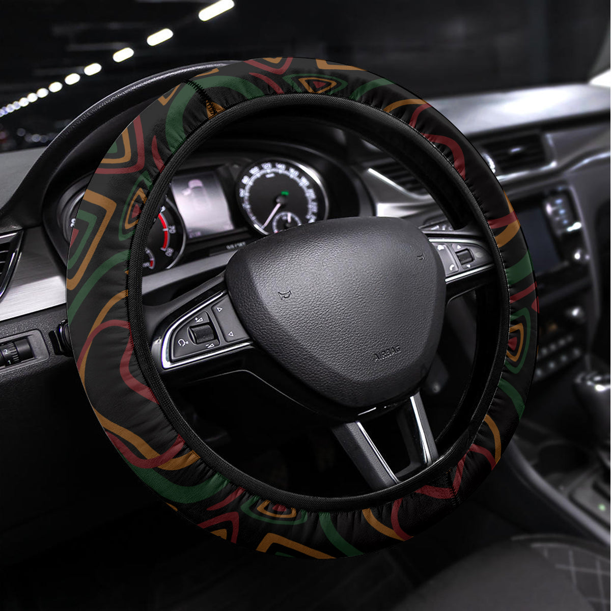 Black History Month Steering Wheel Cover Since 2024 Chemistry Style - Wonder Print Shop