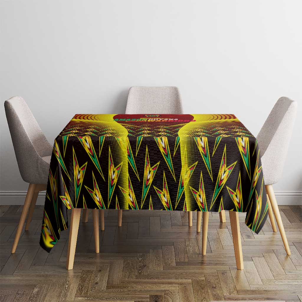 Guyana Cricket Amazon Warriors Tablecloth Unleashing the Power Battle Mode