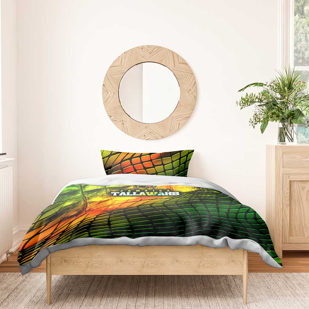 Jamaica Cricket Tallawahs Bedding Set Striking with Reggae Firepower