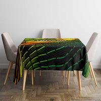 Jamaica Cricket Tallawahs Tablecloth Striking with Reggae Firepower